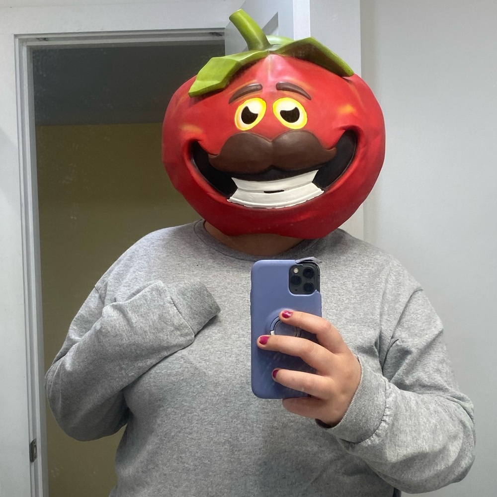 Fortnight tomato head costume piece